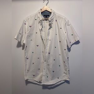Tommy Hilfiger Shirt - Large - Tennis Pattern - Perfect Condition